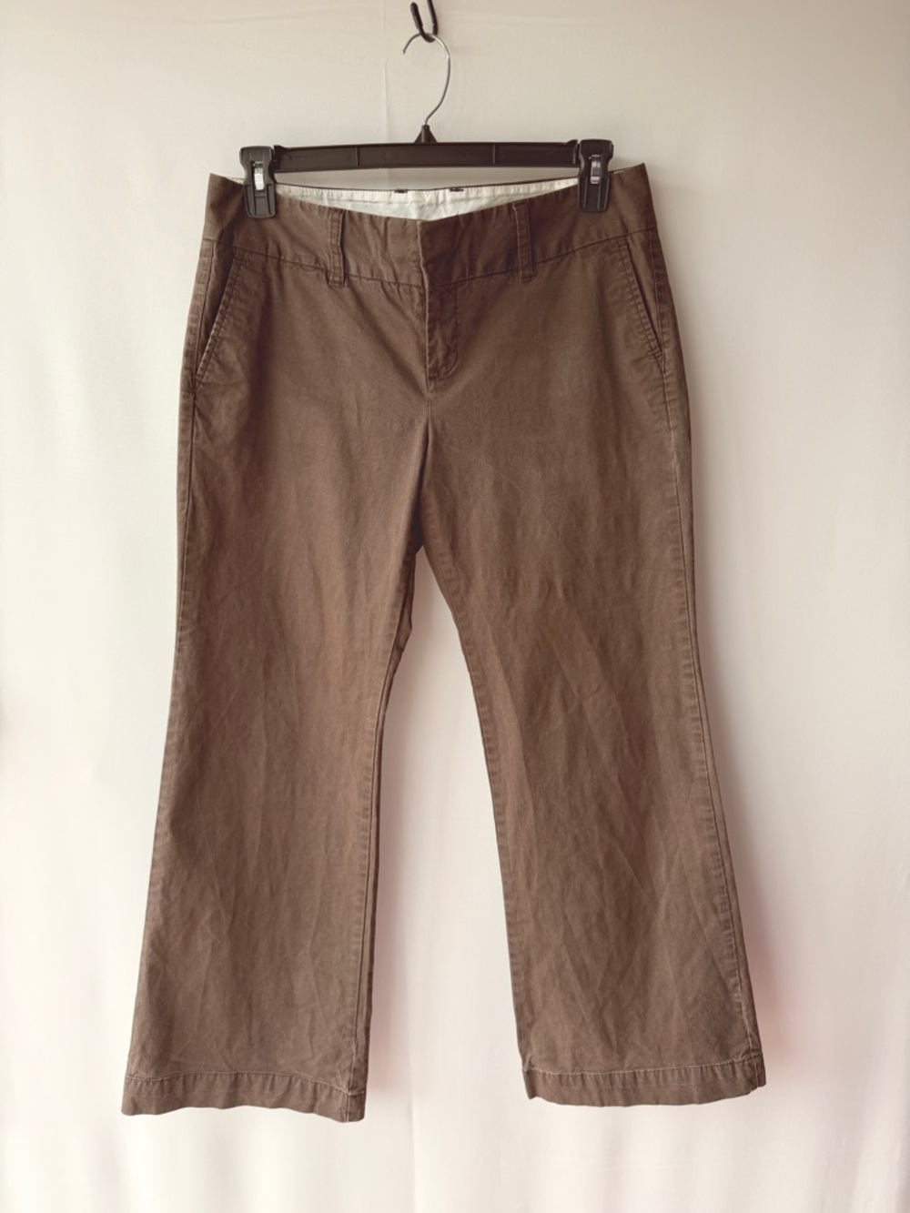 Gap Brown Stretch Ankle Chino Pants Size 10 – Classic Slim Fit Crop